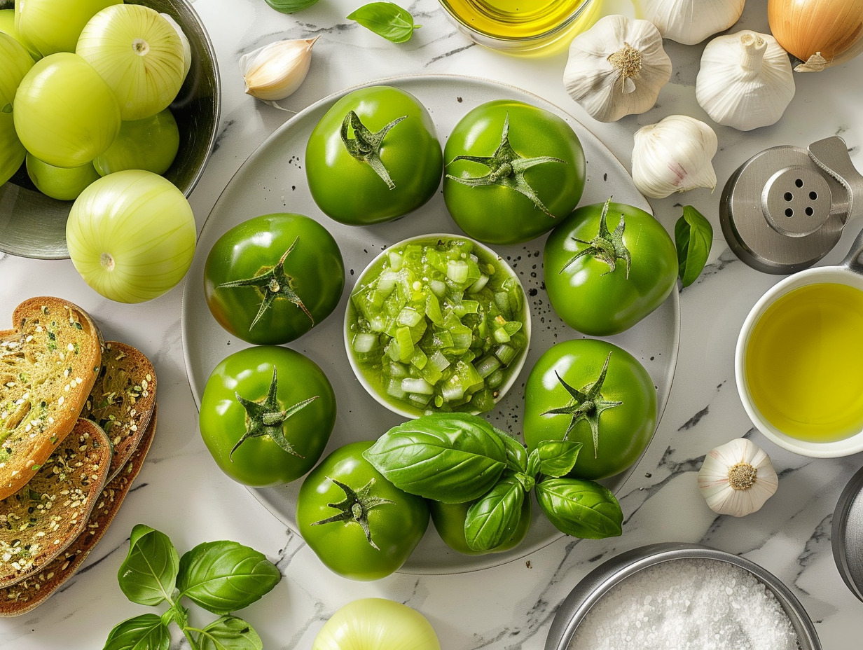 recettes tomates vertes faciles : idées pour tomates non mûres -  tomates vertes