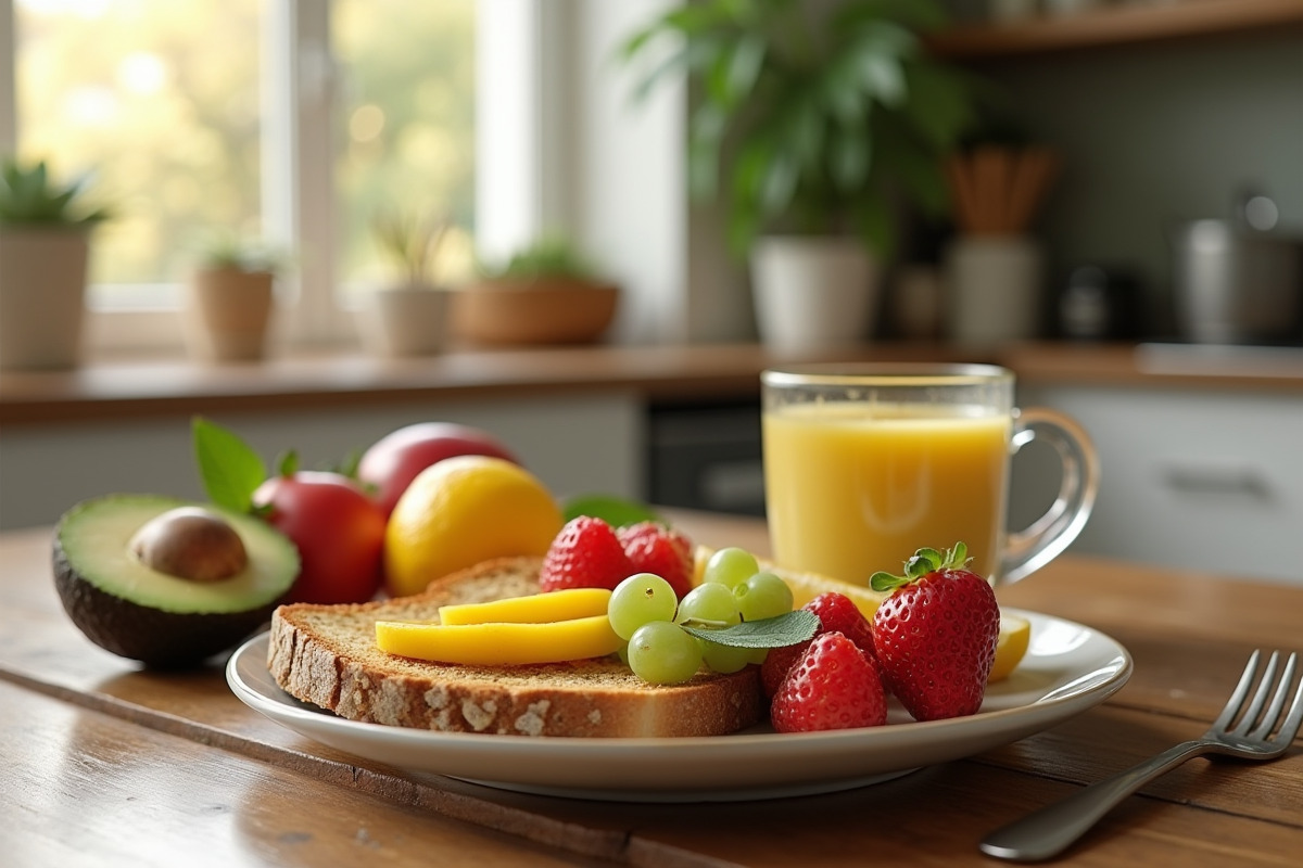 petit déjeuner  fruits