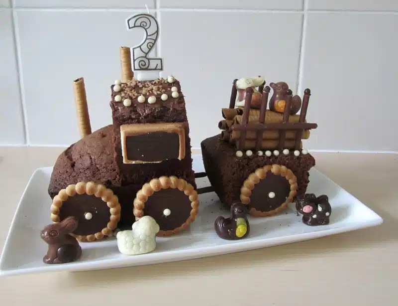 Recette originale comment réaliser un gâteau tracteur pour l'anniversaire de votre enfant